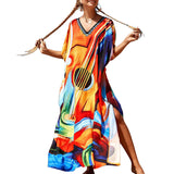 Women Bohemian Dress Women's Summer Loose Beach Dress