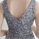 Sequin Evening Dress Split Long Sequined Fishtail Skirt