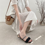Nude Pumps Block Heel Roman Shoes