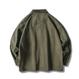 Corduroy Patch Jacket Corduroy Lapel Vintage Jacket for Men