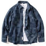 Denim Shirts Men's Long Sleeve Baggy Coat