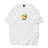 Men T Shirt Summer Casual Tops Men's Clothes Summer Wear Retro Men's round Neck Short Sleeve Casual Loose Cartoon Figures T-shirt Fashion