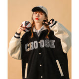 Corduroy Patch Jacket Baseball Uniform Men's Spring and Autumn Baggy Coat
