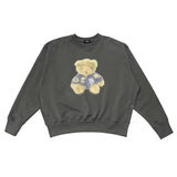 We11done Hoodie Bear round Neck Loose Casual Men and Women round-Neck Pullover
