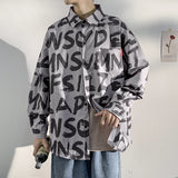 Men's Shirts Printed Long Sleeve Shirt