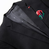 Seersucker Suit Men's Suit Set Slim Three-Piece Suit