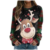 Black Christmas Sweater Fall/Winter Women's Sweater