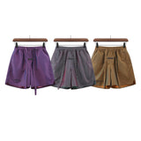 Fog Essentials Shorts High Street Fog Fear Of God Double Line Essentials Colorful Drawstring Shorts Men's and Women's Fifth Pants