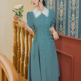 Women's Cottagecore Dress Retro Sweet Dress