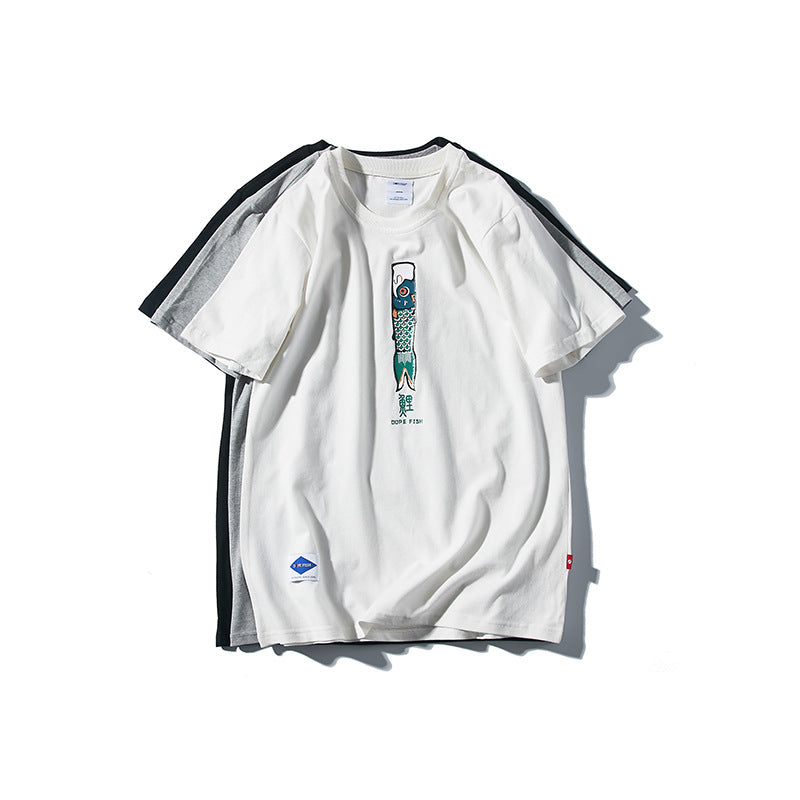 Men 'S T-shirt Summer Short-Sleeved T-shirt Men 'S Trendy Loose Casual Bottoming T-shirt