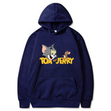 Tom and Jerry Hoodie Casual Fashionable Student Sweater