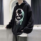 Smiley Face Hoodie Smiley Sweater Men's Spring and Autumn Hooded Loose Clothes Autumn