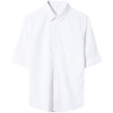 Men Shirts Casual Solid Color Business Shirt
