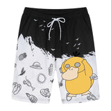 Men and Women Pokemon Pikachu Pant Shorts Cropped Beach Pants Casual