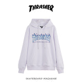 Thrasher Hoodie Autumn Winter Sweater Coat for Men Loose Couple Outfit