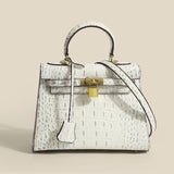 Jackie Kennedy Bag Crocodile Pattern Kelly Bag