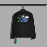 Off White Sweatshirts Long Sleeve round Neck Sweater for Men and Women Autumn and Winter
