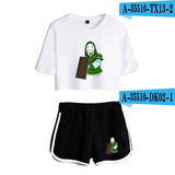 Dreamwastaken Men's Novelty Hoodies Dream Merch Shirt Printed Sexy Navel Exposed T-shirt Shorts Set