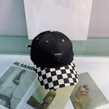 Vintage Check Baseball Cap