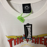 Thrasher T Shirt Thrasher Joint Venture Flame Loose Short Sleeve Autumn Winter Couple