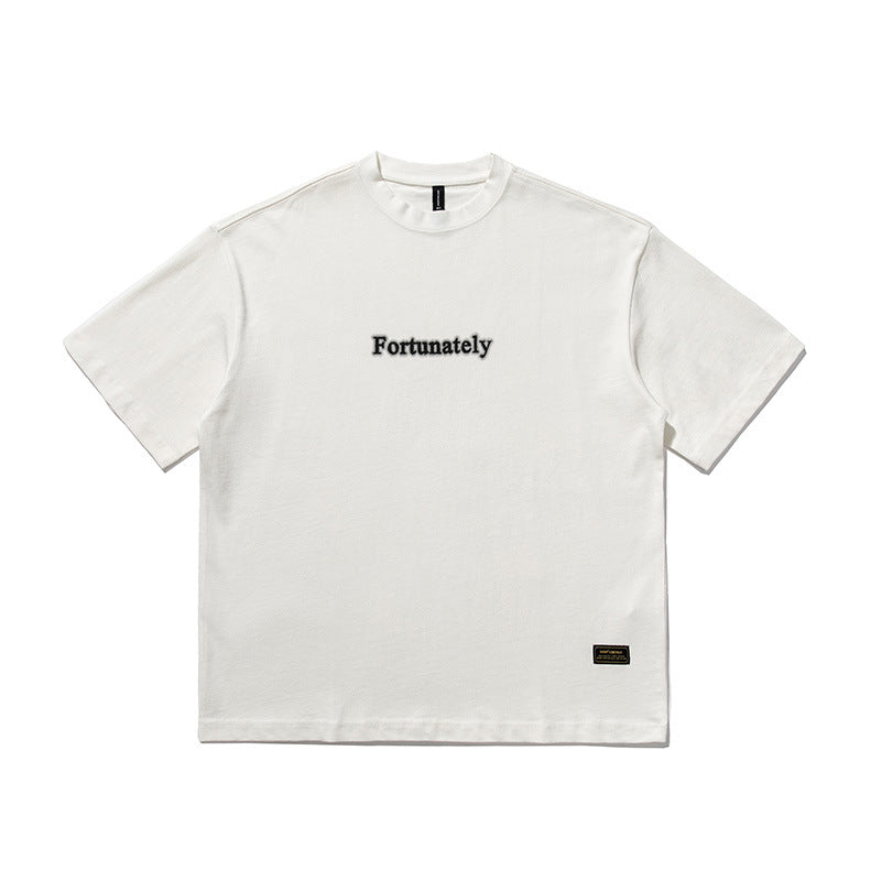 2022 Summer Man Outfits Letter Print Short-Sleeve