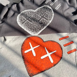 Human Made Hoodie Love Pattern Velvet Padded Hooded Sweatshirt