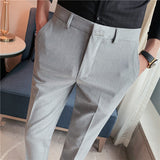 Men Trousers Embroidered Suit Pants