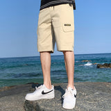 Men Shorts Men's Summer Pure Cotton Beach Sports Leisure Summer