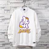 In Memory of Kobe Hoodie Commemorative Kobe round Neck Sweater Winter Fleece-Lined