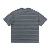 2022 Summer Man Outfits Striped round Neck Short Sleeve