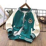 Children Baseball Jacket Autumn Boys' Baseball Jacket Kids' Overcoat Clothing Girls' Casual Jacket