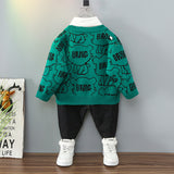 Toddler Boys Sweater Boys' Cardigan Knitted Sweater Spring and Autumn Clothing