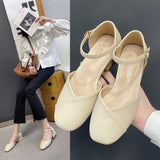 Nude Chunky Heel