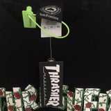 Thrasher T Shirt Thrasher Rose Flame Loose Short Sleeve Fall Winter Couples