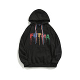 Drippy Hoodies Chest Colorful Letter Hooded Sweater
