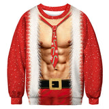 Ugly Christmas Sweater 3D Digital Printing Sweater Casual Loose Pullover for Men and Women Same Style Undershirt