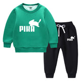 Children Pokemon Pikachu Hoodie & Pant Set Fleece Lined Padded Warm Keeping Winter Clothes Sweatershirt Suit