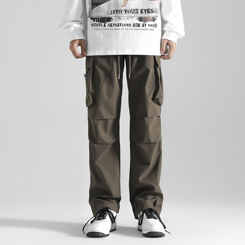 Men Cargo Pants Workwear Pants Men's Spring and Autumn Loose Trousers