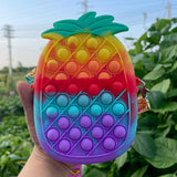 Pop Fidget Toys It Purse Fruit Bag Strawberry Pineapple Finger Decompression Toy