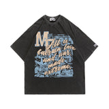 Blackair T Shirt Blackair Retro Loose Short Sleeve Men's Printed T-shirt