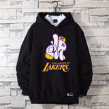 In Memory of Kobe Hoodie Commemorative Kobe No. 24 Hooded Sweater Sports Winter Fleece-Lined