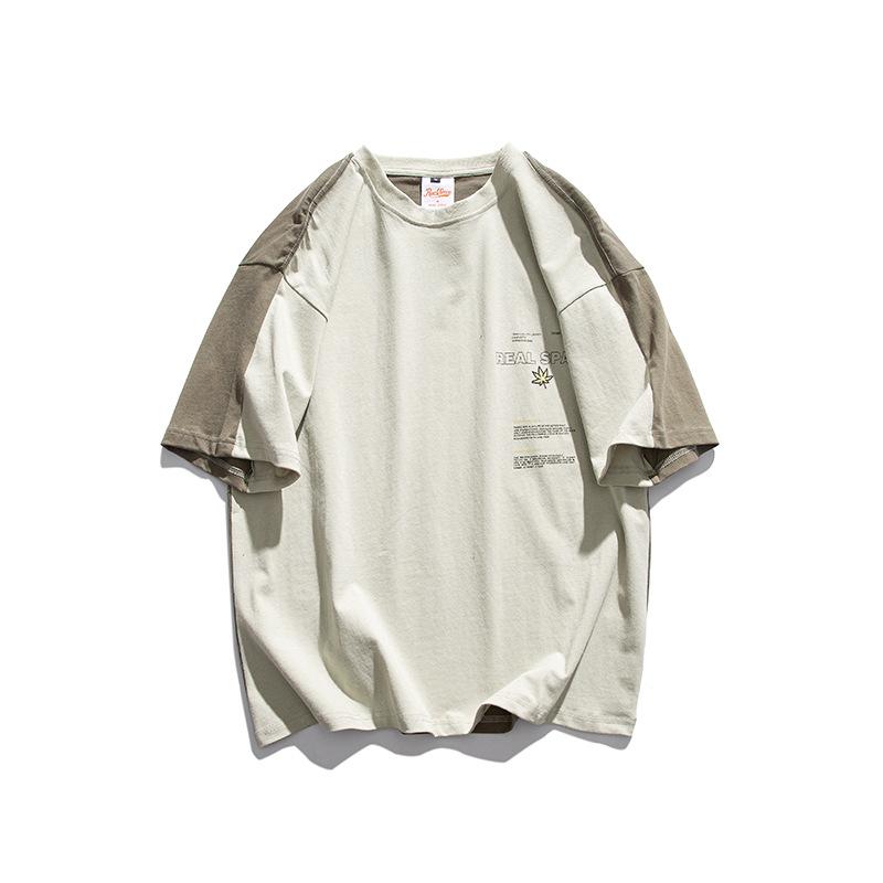 Men T Shirt Summer Casual Tops Men's Short-Sleeved T-shirt Couple Men's and Women's Printed Loose T-shirt