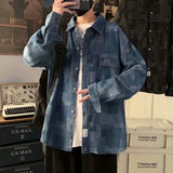 Denim Shirts Spring/Autumn Denim Shirt Men's Long Sleeve Casual Loose Jacket