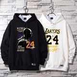 In Memory of Kobe Hoodie Commemorative Kobe No. 24 Signature Printed Hooded Cotton Sweater