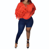 Women Plus Size Jeans Fashion Denim Slim Pants