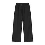 Men Suit Pants Men's Loose Suit Pants Solid Color Suit Pants