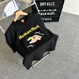 Human Made T-Shirt Charging Duck Slub Cotton Short Sleeve Couple T-shirt