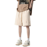 Men Shorts Casual Loose Elastic Steel Printed Sports Pants
