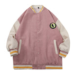Corduroy Patch Jacket Corduroy Baseball Uniform Jacket