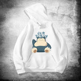 Men and Women Pokemon Pikachu Hoodie Men and Women Youth Loose Shoulder Long Sleeve Top Clothes